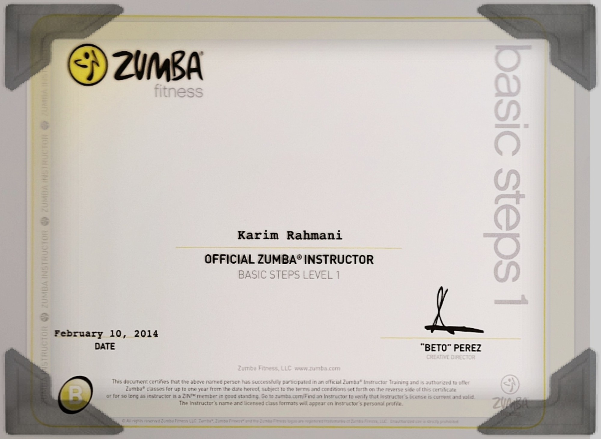 zuma-urkunde-karims-tanzschule-michelstadt-odenwald-1-min Karims Tanzschule Urkunde Zumba Fitness